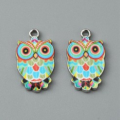 Подвески из эмали и сплава&nbsp;ENAM-WH0001-17P