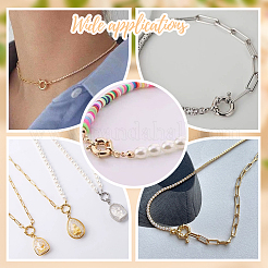 8 шт. ионное покрытие (IP) 304 пружинные кольцевые застежки из нержавеющей стали STAS-UN0059-92A