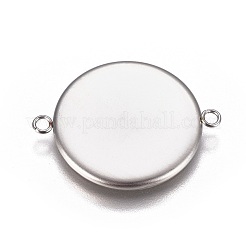 Impostazioni del connettore cabochon in acciaio inossidabile 304 anti-appannamento&nbsp;X-STAS-G127-14-20mm-P