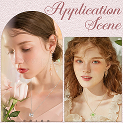 18 шт. 2-х цветные латунные трубчатые дужки&nbsp;DIY-SC0030-75C