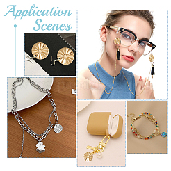 30шт. 3-х цветная подвеска из нержавеющей стали 304&nbsp;STAS-DC0012-41