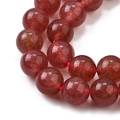 Природного кварца клубники нитей бисера X-G-L621-B09-8mm