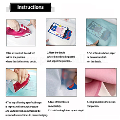 Набор наклеек с логотипом для теплопереносной пленки для домашних животных DIY-WH0230-037