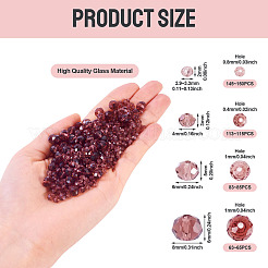 4 прядь 4 вида стеклянных бусин&nbsp;EGLA-TA0012-97A