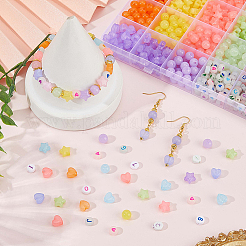 1040 шт. 7 стиля имитация желе акриловые бусины&nbsp;MACR-PA0001-38