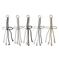 5 шт. 5-цветный полиэстеровый шнур для вязания бантов&nbsp;HJEW-JM04336