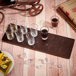 Бамбуковый держатель для бокалов на 12 лоток DIY-WH0430-912B