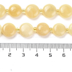 Естественный желтый нефрит бисер нитей G-H005-B05-01