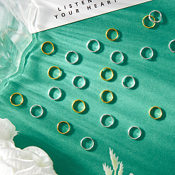 600 шт. 2-х цветные латунные разъемные кольца KK-SP0001-82B