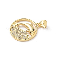 Латунные микро проложить кубического циркония подвески&nbsp;KK-S337-08G-A