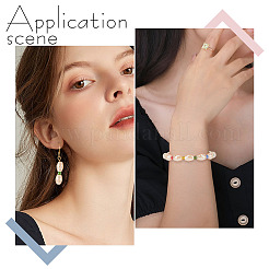 2 нить гальваника стеклянные бусины нити&nbsp;EGLA-AR0001-19