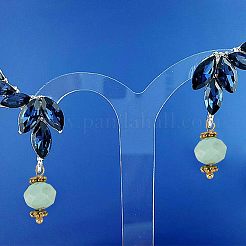 180шт 9 цвета граненые стеклянные подвески-рондели&nbsp;PALLOY-GO00008