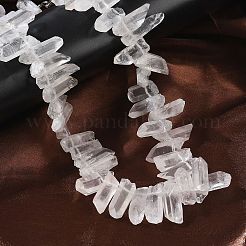 Perlenketten aus natürlichen Quarzspitzen&nbsp;G-H355-04P