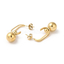 Серьги-гвоздики из нержавеющей стали 304 EJEW-Z026-14G