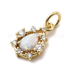 Подвески-слезинки из синтетического опала&nbsp;X-KK-H089-04A-01