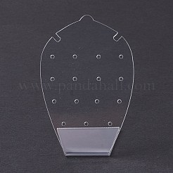 アクリルイヤリングスタンドディスプレイ  L字型  透明  4.35x5.4x7.5cm&nbsp;EDIS-F005-04A