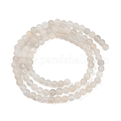 Натуральные белые нити из лунного камня G-G970-37-4mm
