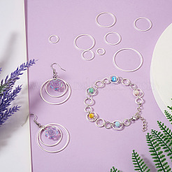 52шт 10 стильных латунных соединительных кольца&nbsp;KK-YS0001-07