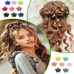 32 шт. 16-х цветные акриловые заколки-коготки для волос&nbsp;AJEW-LP0002-20