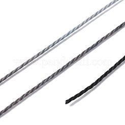 Сегментный окрашенный вощеный полиэфирный шнур&nbsp;YC-C003-02F