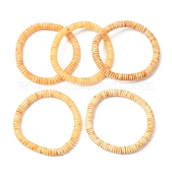 Bracelets extensibles en perles d'ambre naturel pour femmes et hommes&nbsp;BJEW-D462-02A