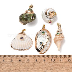 Pendentifs en coquille de conque naturelle&nbsp;SH-CBAB405-01KCG