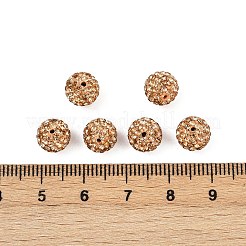 Круглый полимерной глины чешский стекло горный хрусталь бисер RB-D289-8mm-362