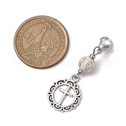 Подвеска в виде ангела и креста из сплава HJEW-JM02197