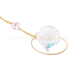 Campanelli eolici aurora di cristallo appesi&nbsp;HJEW-Z003-09