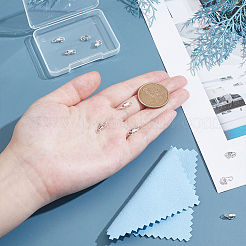 10 шт. 2 стиля 925 застежки-карабины из стерлингового серебра STER-ME0001-17