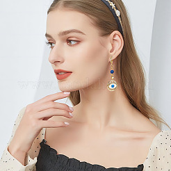 20 шт. 5 цвета латунные серьги-кольца Huggie KK-AR0002-81