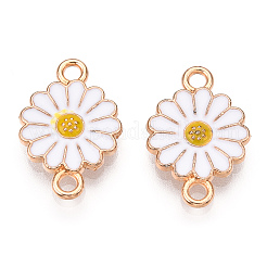 Подвески в форме подсолнечника с эмалью из цинкового сплава ENAM-E011-01KCG-09