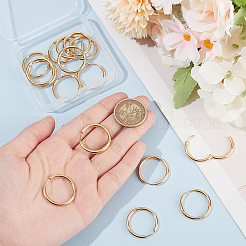 8 пара серег-колец Huggie Hoop из нержавеющей стали 304 с ионным покрытием (IP) EJEW-UN0002-39