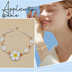 Diy 100 stücke 2 arten natürliche shell anhänger halsketten machen kits&nbsp;DIY-SC0033-11