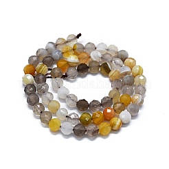 Натуральные бусины из желтого ботсванского агата&nbsp;G-G927-17A