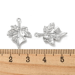 Латунный кулон с прозрачным стеклом&nbsp;KK-H460-30P