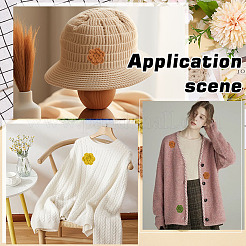 24 шт. 6 цвета хлопчатобумажные аксессуары для вязания вручную&nbsp;AJEW-MA0001-16