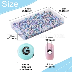 100 г плоские круглые непрозрачные акриловые бусины в стиле «ремесло»&nbsp;SACR-FS0001-34