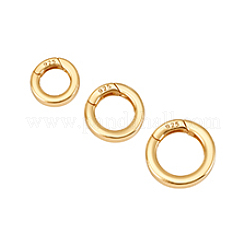 3 pièce 3 styles 925 anneaux de porte à ressort en argent sterling&nbsp;STER-PH0003-33
