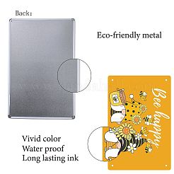 Вывеска из белой жести AJEW-WH0157-438