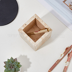 Portaoggetti rettangolare in marmo per il bagno&nbsp;AJEW-WH0880-74B-01