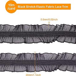 Bordure en dentelle en tissu élastique extensible&nbsp;OCOR-WH0057-16B