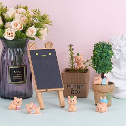 6шт милые фигурки медведя из смолы JX316A