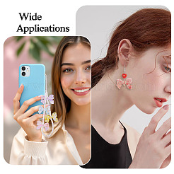 40шт 8 цвета прозрачные акриловые бусины&nbsp;OACR-TA0004-05