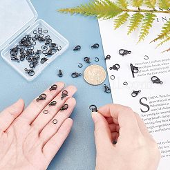 36 шт. 6 стиля вакуумного покрытия PVD из нержавеющей стали 304 карабины-лобстеры STAS-UN0028-35