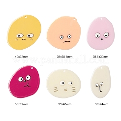 24 шт. 6 акриловых подвески KY-LS0001-13