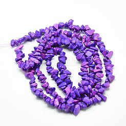 Синтетических нитей бирюзовые бусы&nbsp;LS-G-R002-07