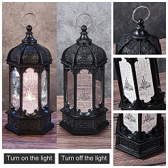 Ornements de lampes en plastique à thème de noël&nbsp;HJEW-WH0028-32
