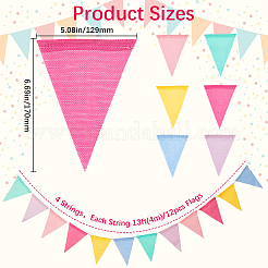 Имитированный мешковина флаг треугольный баннер&nbsp;FIND-WH20019-120