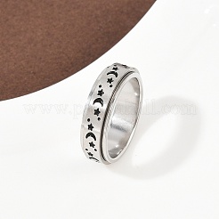 Вращающиеся эмалевые кольца из нержавеющей стали 304&nbsp;RJEW-A074-03P